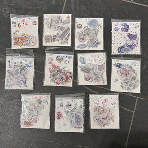 Washi‎ Stickers Lot Of 11 Scrapbooking Craft